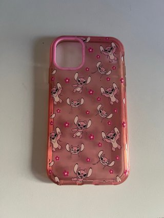 Funda iPhone 11 Angel Rosa Transparente