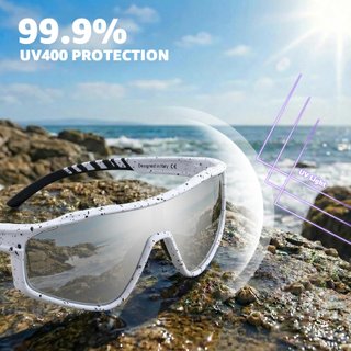 Gafas Ciclismo Polarizadas UV400 Blanco