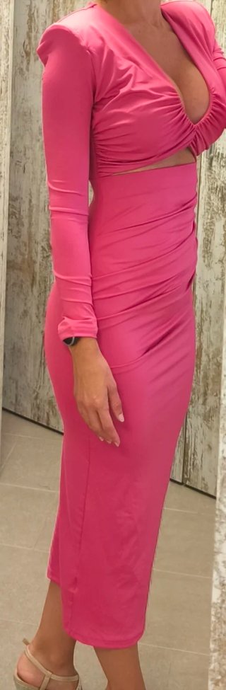 Vestido de fiesta rosa