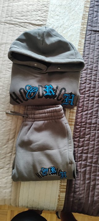 Conjunto Hoodrich GRIS SUDADERA+PANTALON talla M