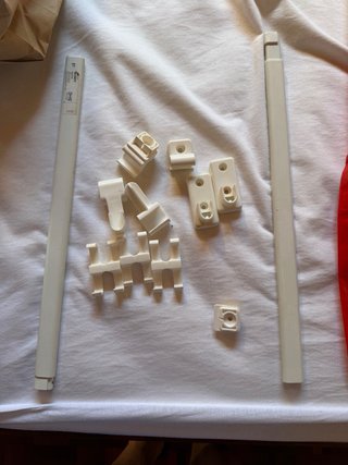 Estructura de almacenaje metálica blanca