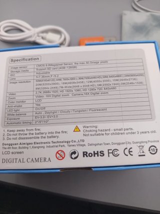 Cámara Digital Compacta 50MP 2.7K (Estilo Retro