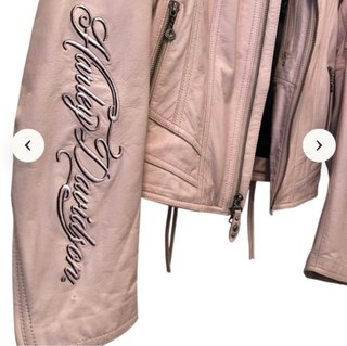 Cazadora Cuero Harley Davidson Rosa Mujer Orinal M