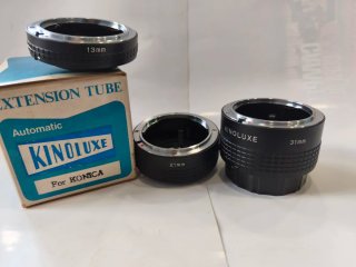 3 Tubos Extensión Macro KINOLUXE Konica