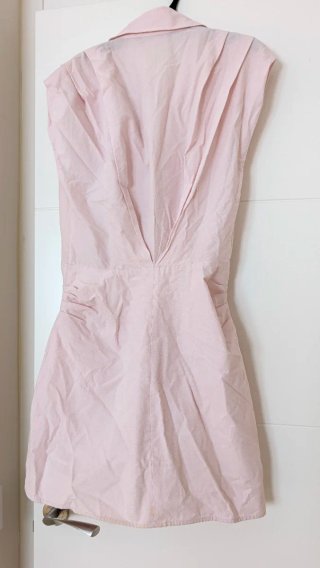 Vestido camisero Zara rosa