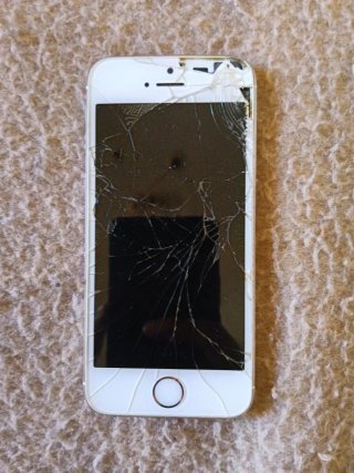 iPhone 5s Plata (Se enciende) (Para piezas)