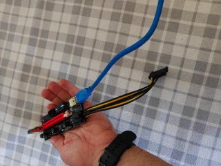 Pack 12 Risers PCI-E 1x a 16x USB 3.0