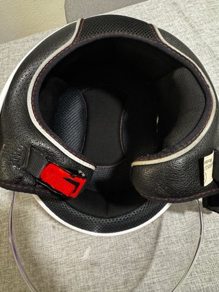 Casco de moto LS2 blanco con visera