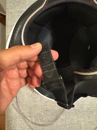 Casco de moto LS2 blanco con visera