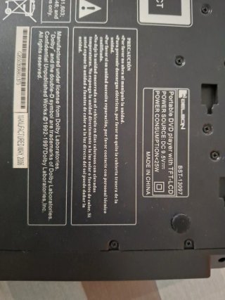 Reproductor DVD Portátil Belson BST-13097