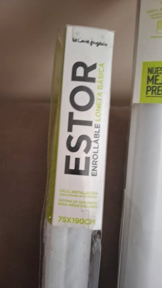 Estore Enrollable Blanco 75x190 (1 unidad)