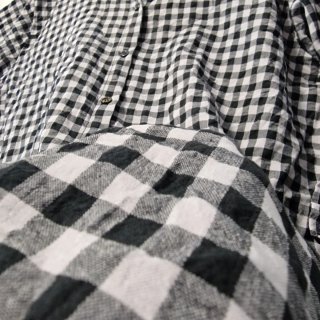 Camisa de Cuadros Vichy Blanco y Negro