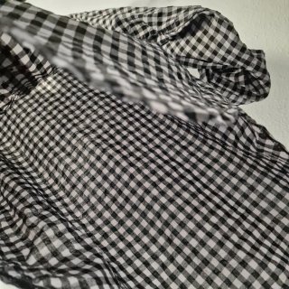 Camisa de Cuadros Vichy Blanco y Negro