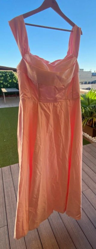 Vestido rosa de Boda Estilo Princesa.Dama de Honor