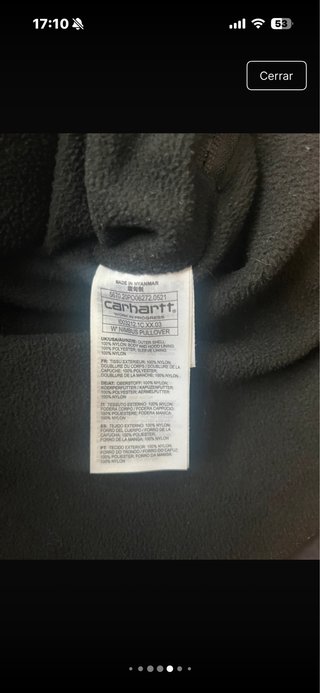 Chaqueta Carhartt Negra