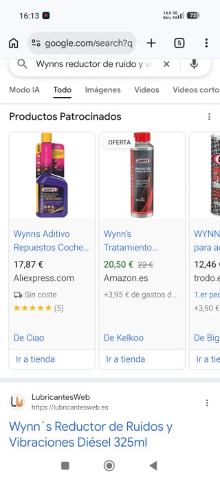 Wynns reductor de ruido y vibraciones