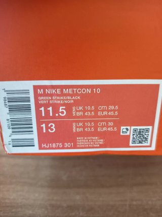 Nike Metcon 10 Talla 45.5 Verde