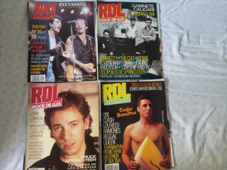 8 Revistas de Rock de luz años 80