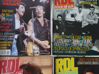 8 Revistas de Rock de luz años 80