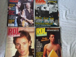 8 Revistas de Rock de luz años 80