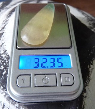 Cabochon di Fluorite a Goccia Multicolore