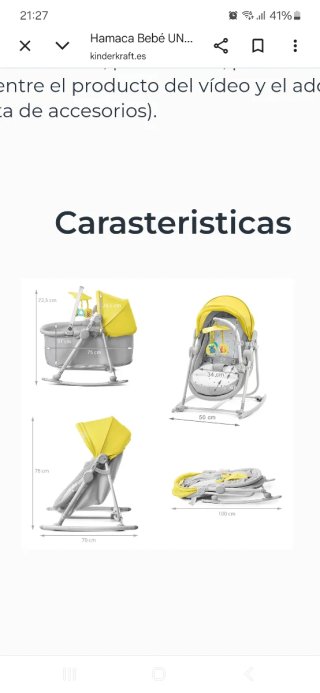 Cuna Hamaca Kinderkraft