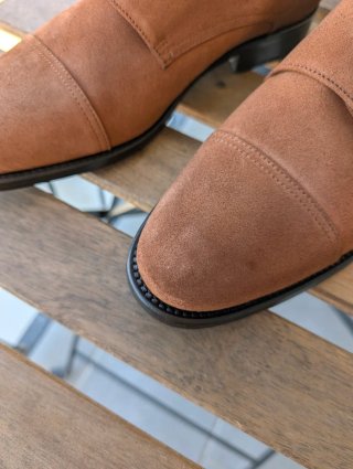 Zapatos Diplomatic Doble Hebilla Ante Talla 41