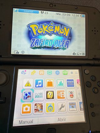 Pokemon Zafiro Alfa 3DS Cartucho (sin caja)