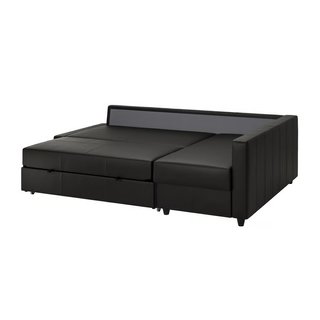 Sofá Cama con Chaiselongue FRIHETEN Negro