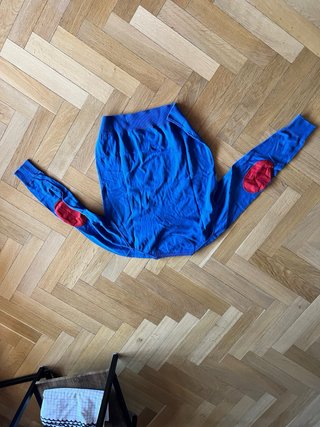Jersey El Ganso azul con coderas rojas