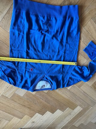 Jersey El Ganso azul con coderas rojas