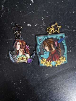 Set 2 Portachiavi Aerith Gainsborough FF7