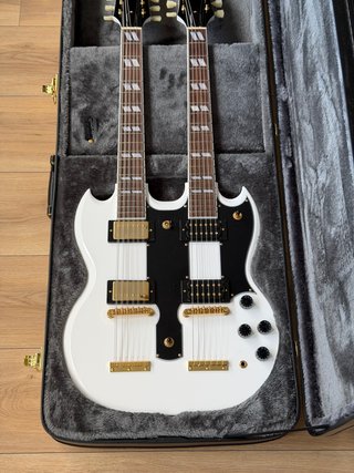 Epiphone EDS-1275 Doble Mástil Blanca