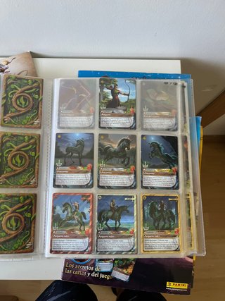 Álbum Cartas Fantasy Riders + Guía + tablero juego