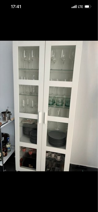 Vitrina Briones madera y cristal