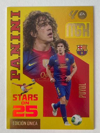 Cromo Panini Puyol Stars on 25 Edición Única