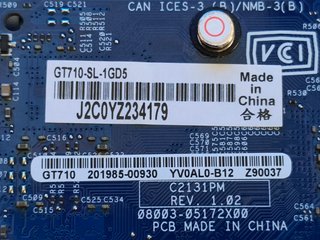 ASUS GT 710 SL 1GDR5 Tarjeta Gráfica
