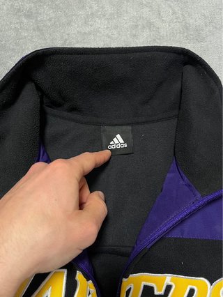 Chaqueta Sudadera Polar Adidas de LA Lakers