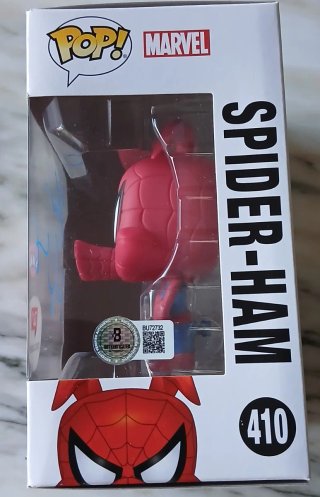 Funko Pop Spider-Ham Firmado John Mulaney(Beckett)
