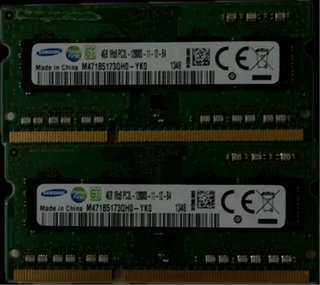2 Módulos RAM Samsung 4GB DDR3L SODIMM