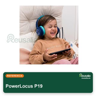 PowerLocus auriculares bluetooth niños luces LED