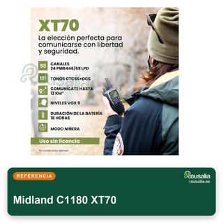 Midland C1180 XT70 walkie talkie profesional