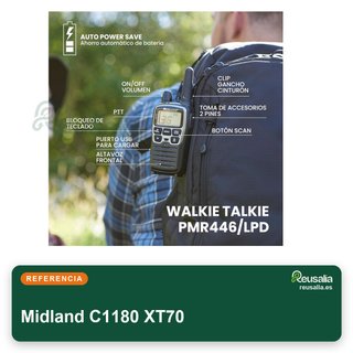 Midland C1180 XT70 walkie talkie profesional