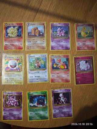 Lote de 11 Cartas Pokémon (Réplicas)