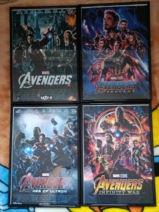 Pack 4 Pósters Avengers Marvel