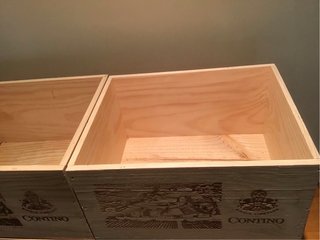 4 Cajas de madera para almacenaje