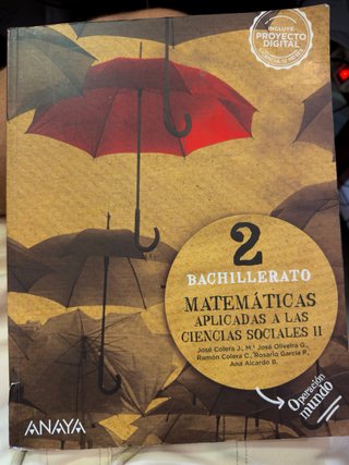 Matemáticas aplicadas a las Ciencias Sociales I...