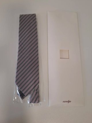 Corbata Renfe 100% Seda