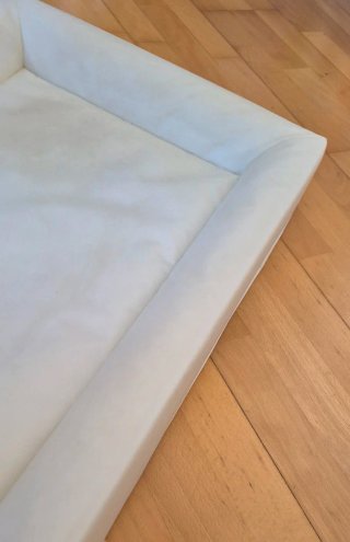 Cambiador Ikea con funda de algodón