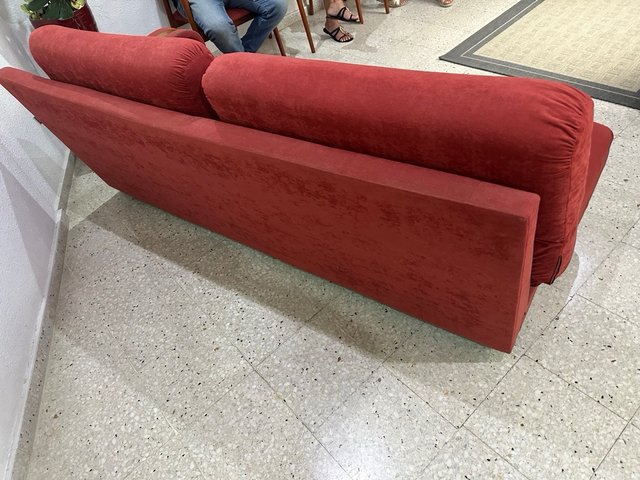 Sofá desenfundable granate